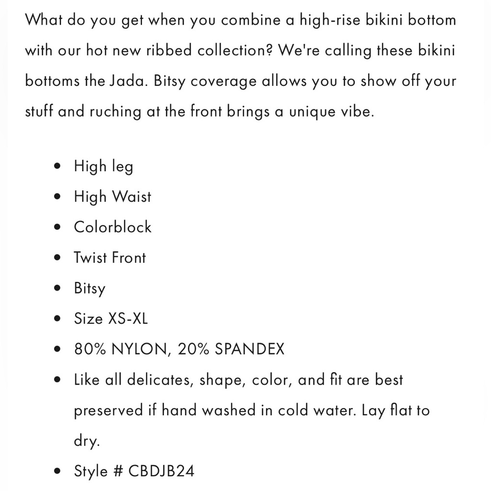 NWT LSPACE Jada Bikini Bottom in Black & Cream in Size Medium - Picture 8 of 10